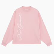 Vertical Signature Longsleeve | Ash Pink