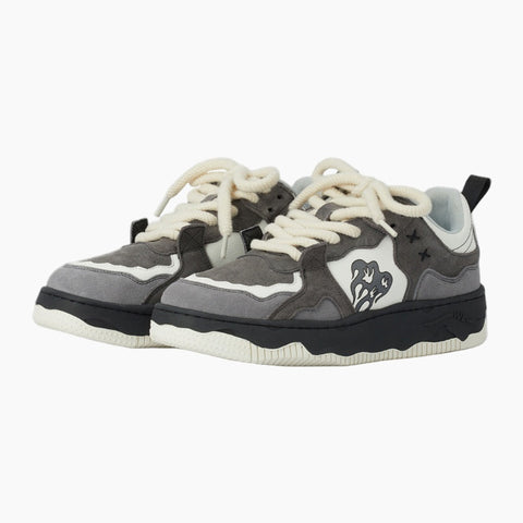 Monochrome Heavy-Duty Sneakers