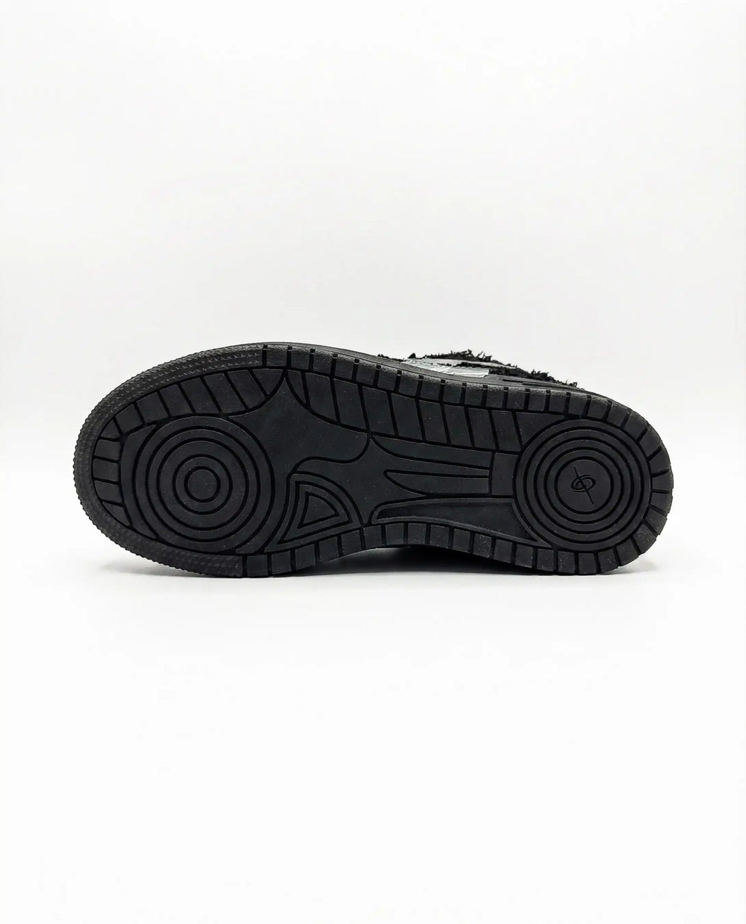 NEWGRMNTS Broken Denim Black Sneakers