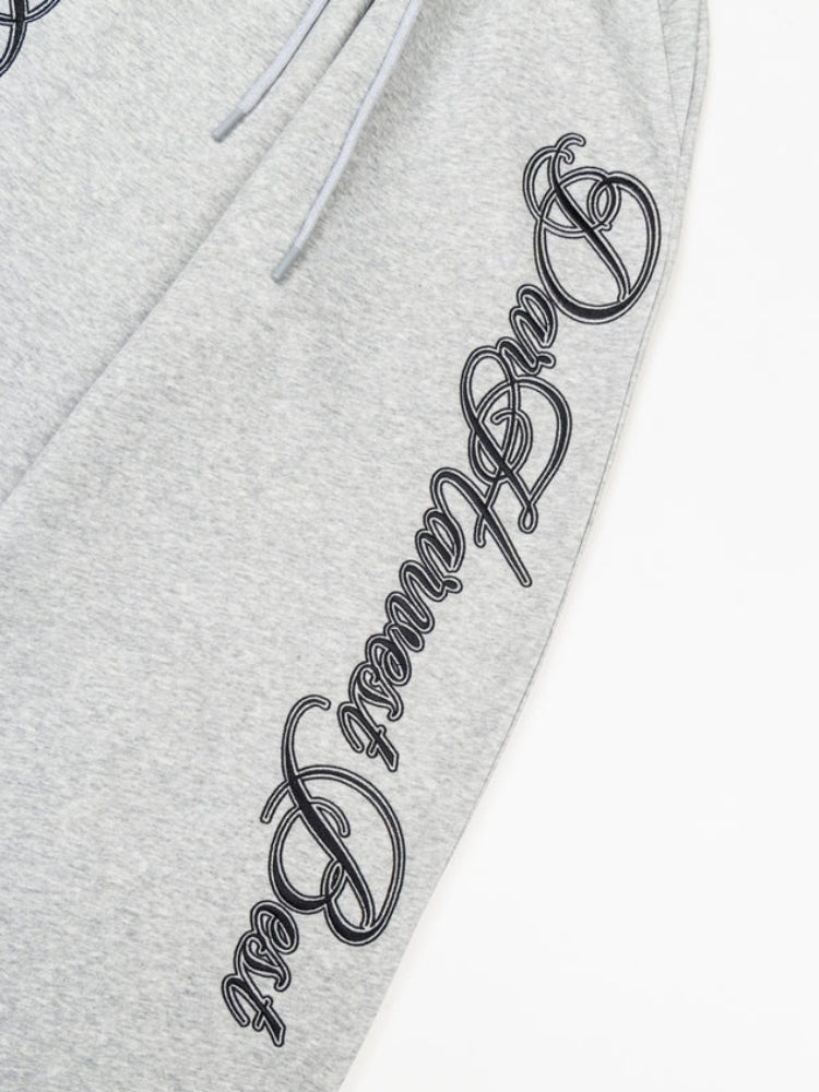 NEWGRMNTS Wide Leg Font Joggers