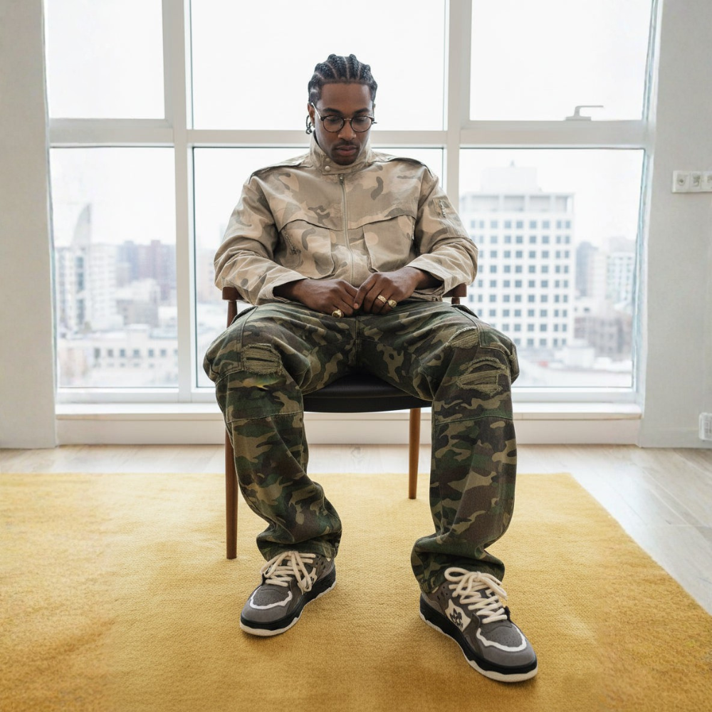 Monochrome Heavy-Duty Sneakers