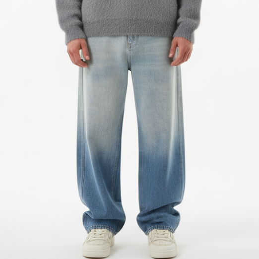 White Washed Baggy Jeans