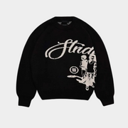 'Structure' Graphic Knitted Sweater