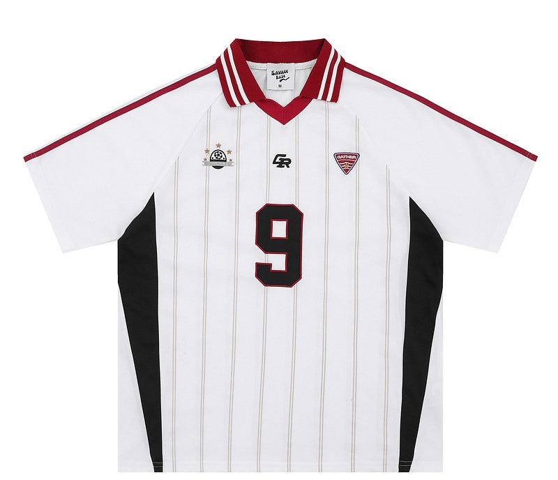 Vintage No. 9 Striped Jersey