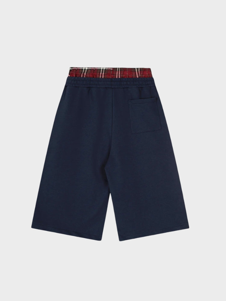 NEWGRMNTS Double Waist Checkered Jogger