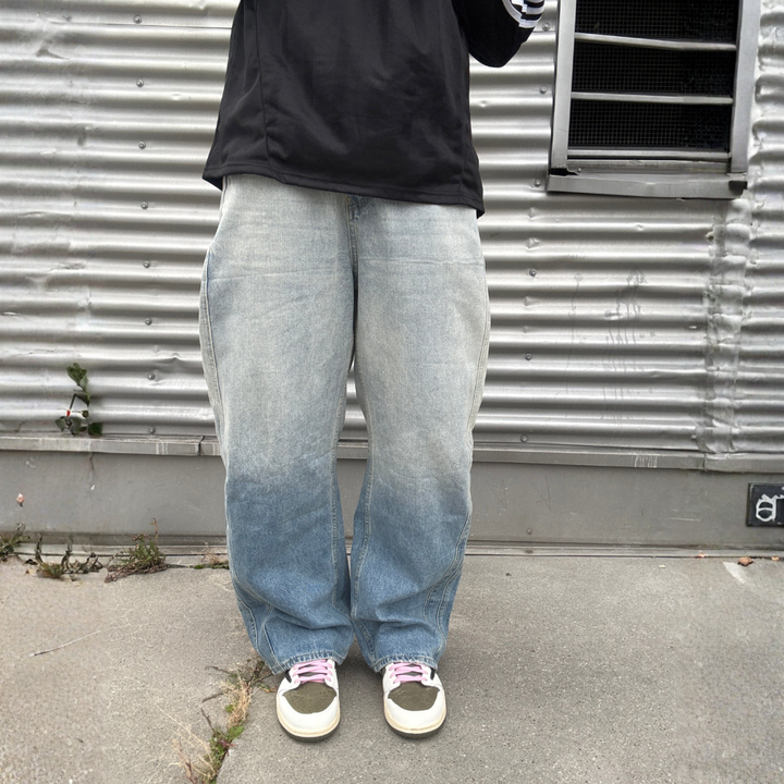 White Washed Baggy Jeans