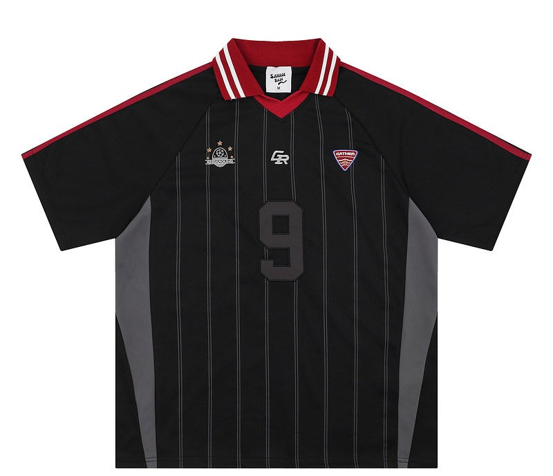 Vintage No. 9 Striped Jersey