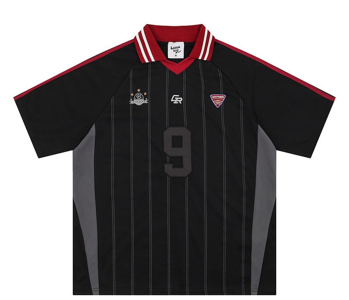 Vintage No. 9 Striped Jersey