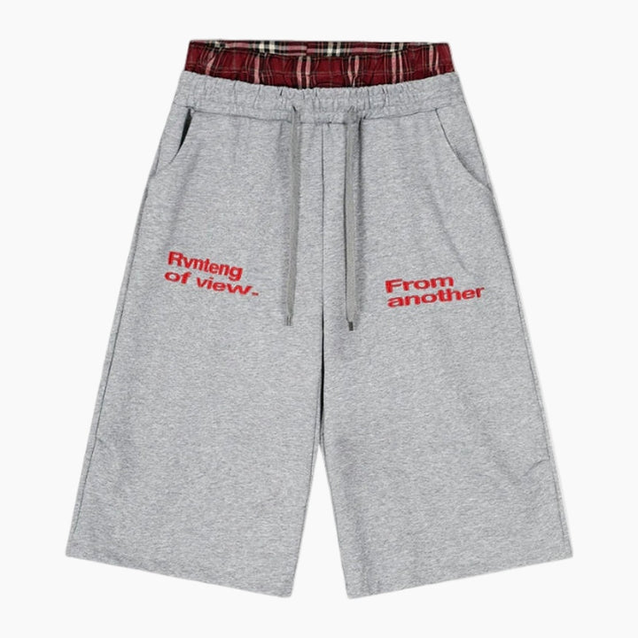 NEWGRMNTS Double Waist Checkered Jogger
