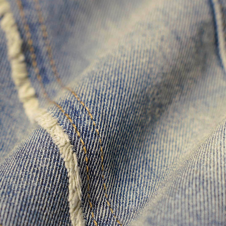 Washed Distressed Baggy Jeans