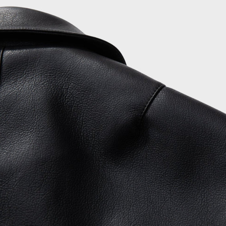 NEWGRMTNS x Sade Faux Leather Bomber Jacket