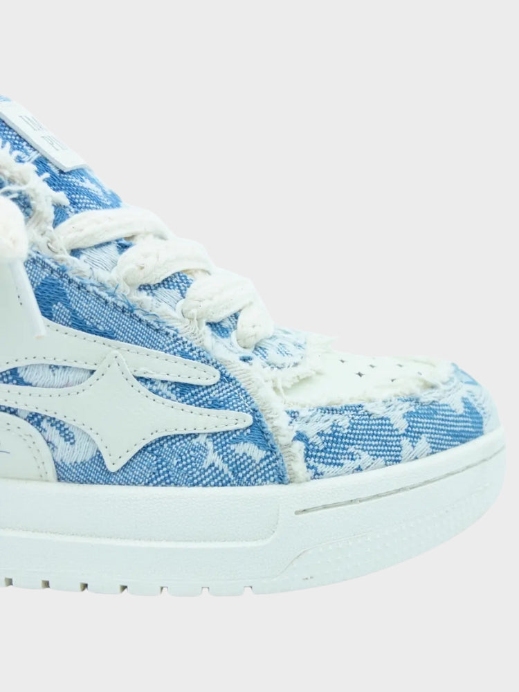 NEWGRMNTS Broken Denim Sneakers