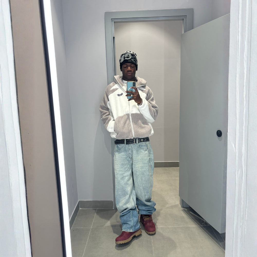 White Washed Baggy Jeans