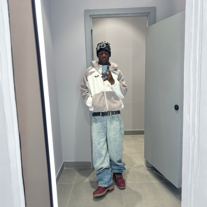White Washed Baggy Jeans