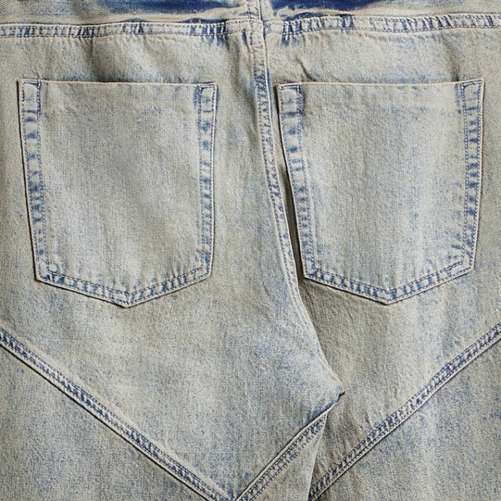 Baggy Denim Jeans - Light Grey