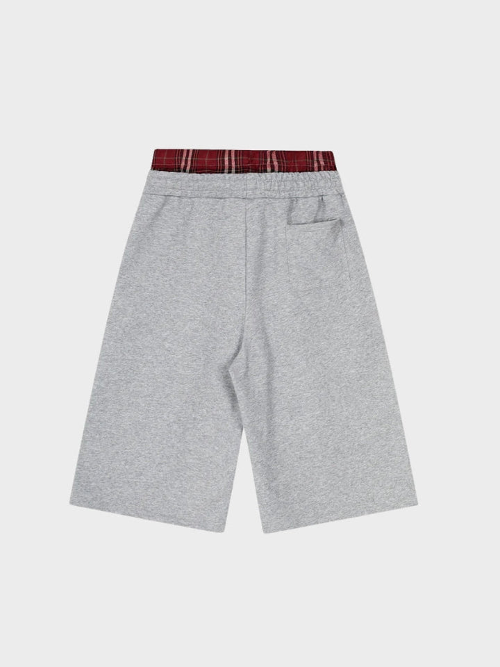 NEWGRMNTS Double Waist Checkered Jogger