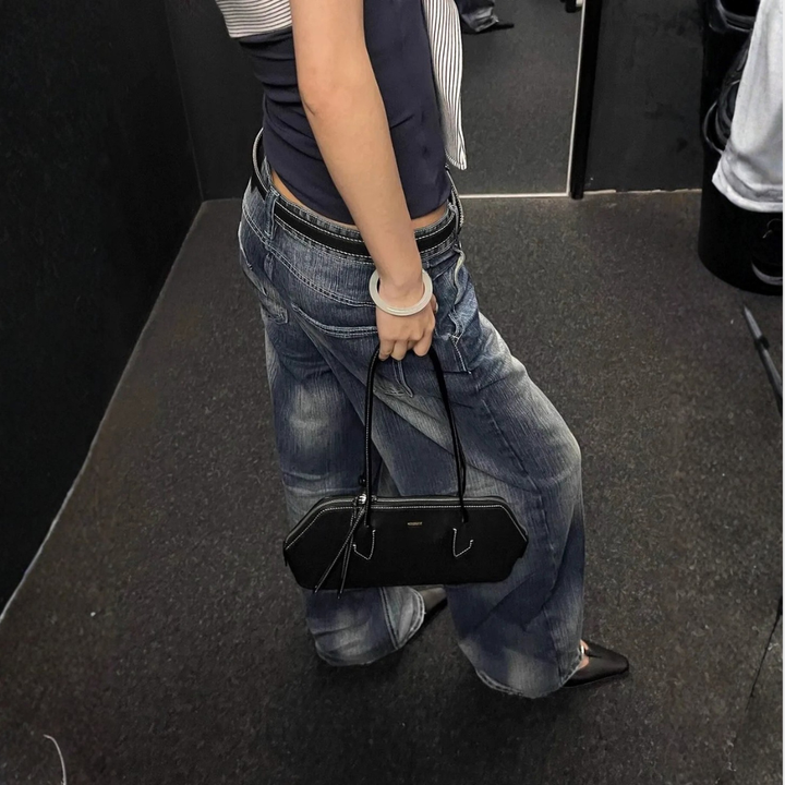 Casual Baggy Jeans Dark-Blue