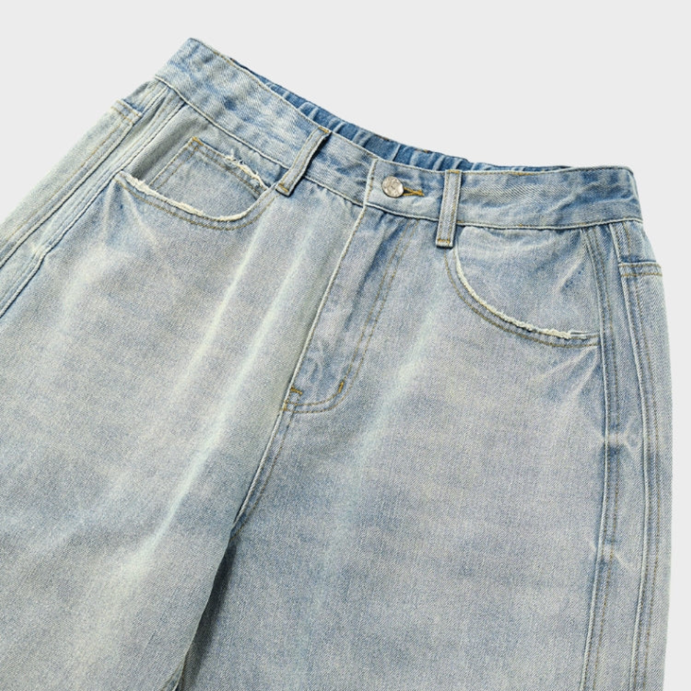 White Washed Baggy Jeans