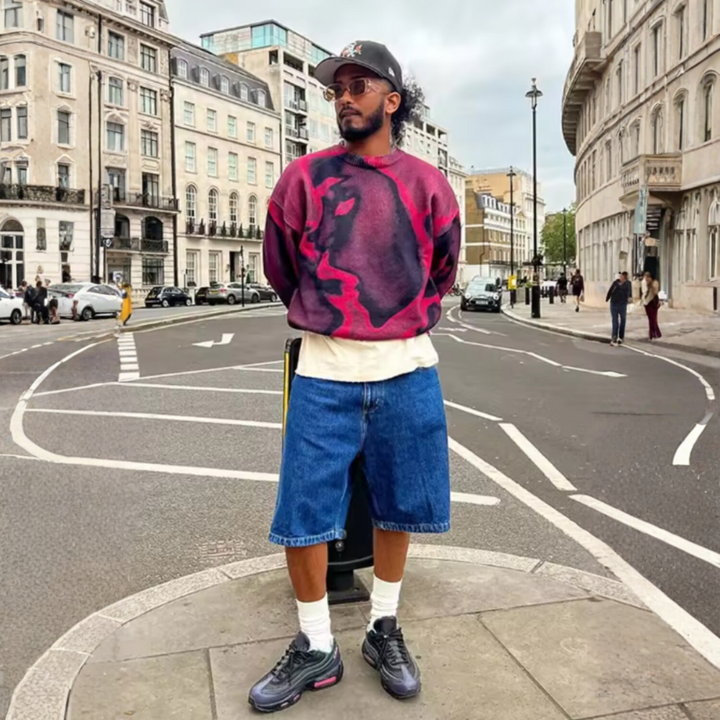 Vortex Graphic Sweatshirt - Purple