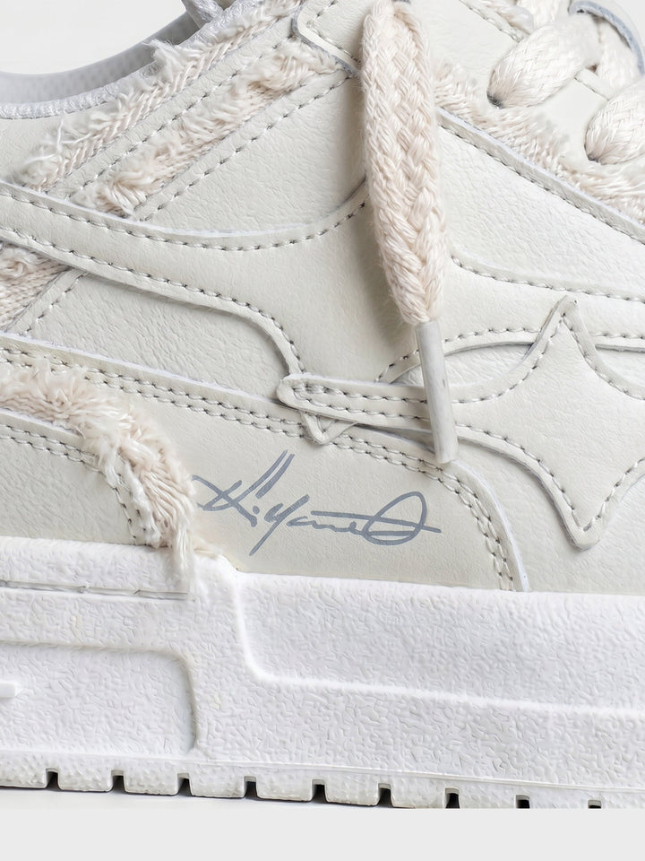 NEWGRMNTS Broken Denim Sneakers