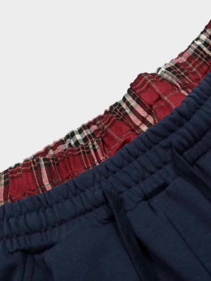 NEWGRMNTS Double Waist Checkered Jogger