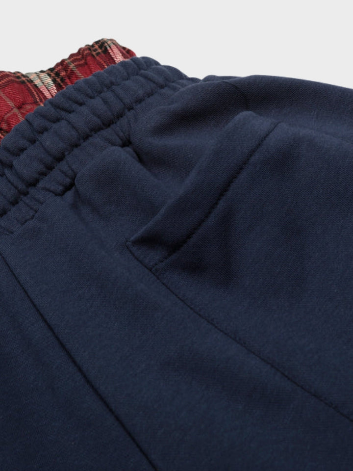 NEWGRMNTS Double Waist Checkered Jogger