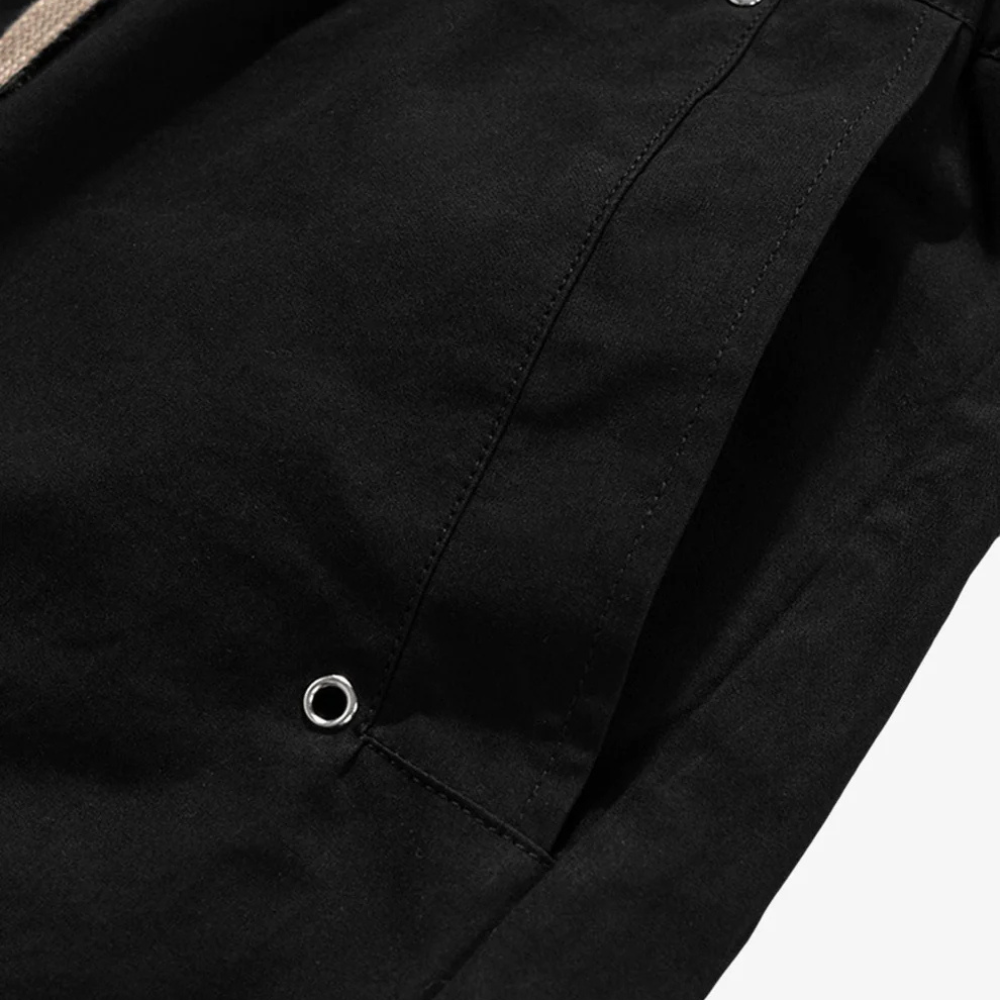 Woven Multi-Pocket Baggy Flared Pants