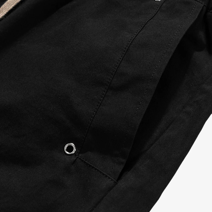 Woven Multi-Pocket Baggy Flared Pants
