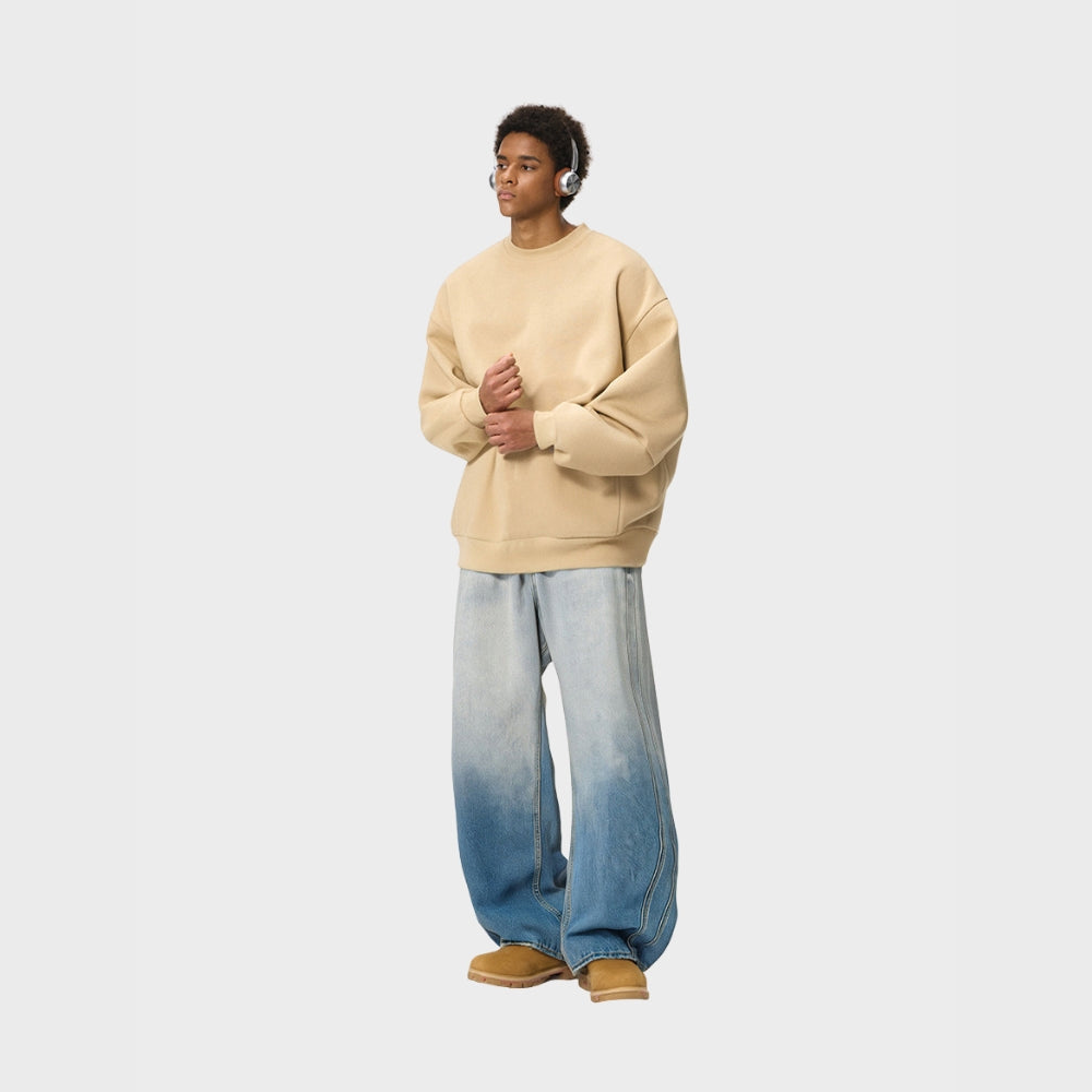 White Washed Baggy Jeans