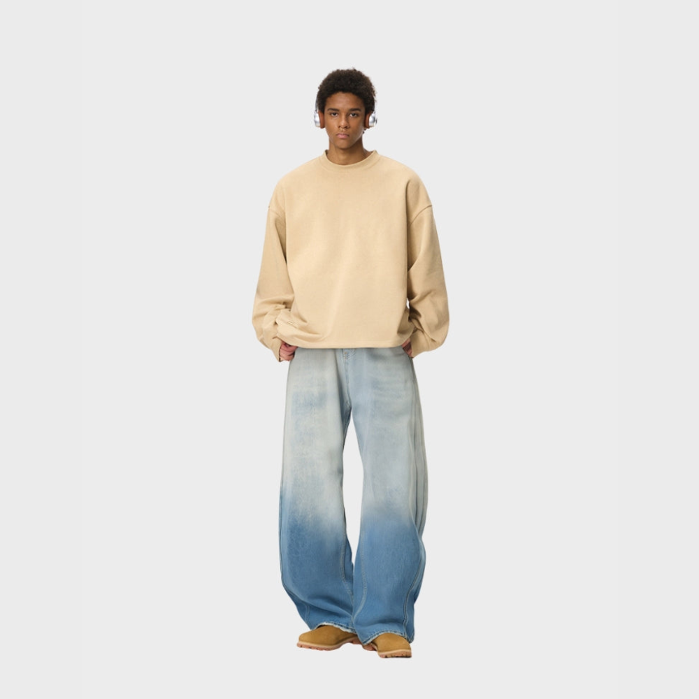 White Washed Baggy Jeans