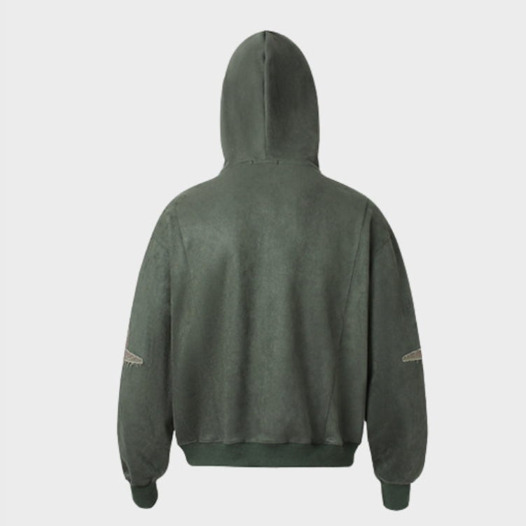 Zip Hoodie Y2K - Dark Green