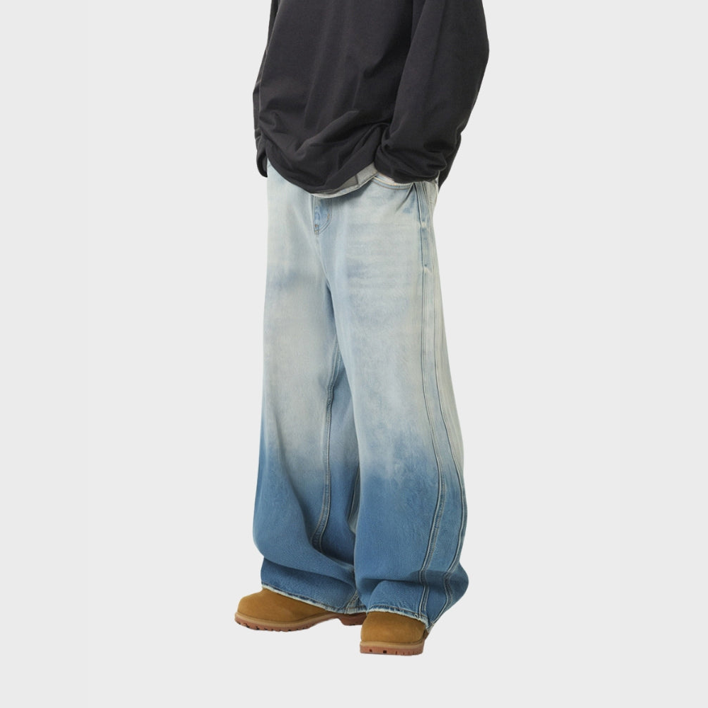 White Washed Baggy Jeans