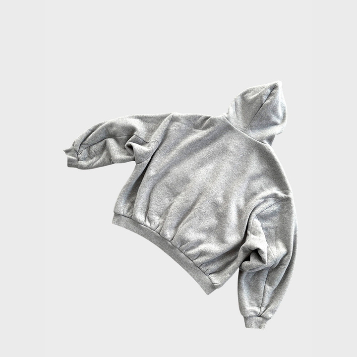 Checkered Inside Out Zipper - Gray