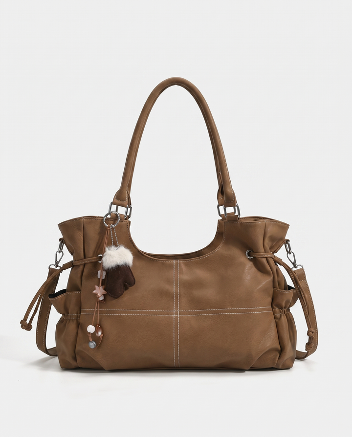 Vintage Grid Shoulder Bag