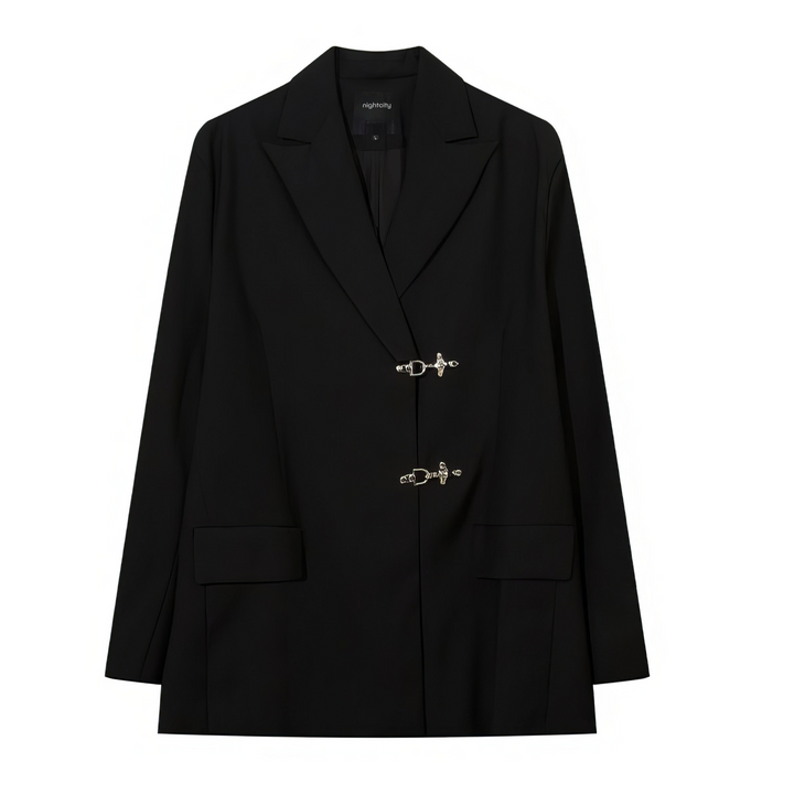 Oversized Fireman Buckle Blazer