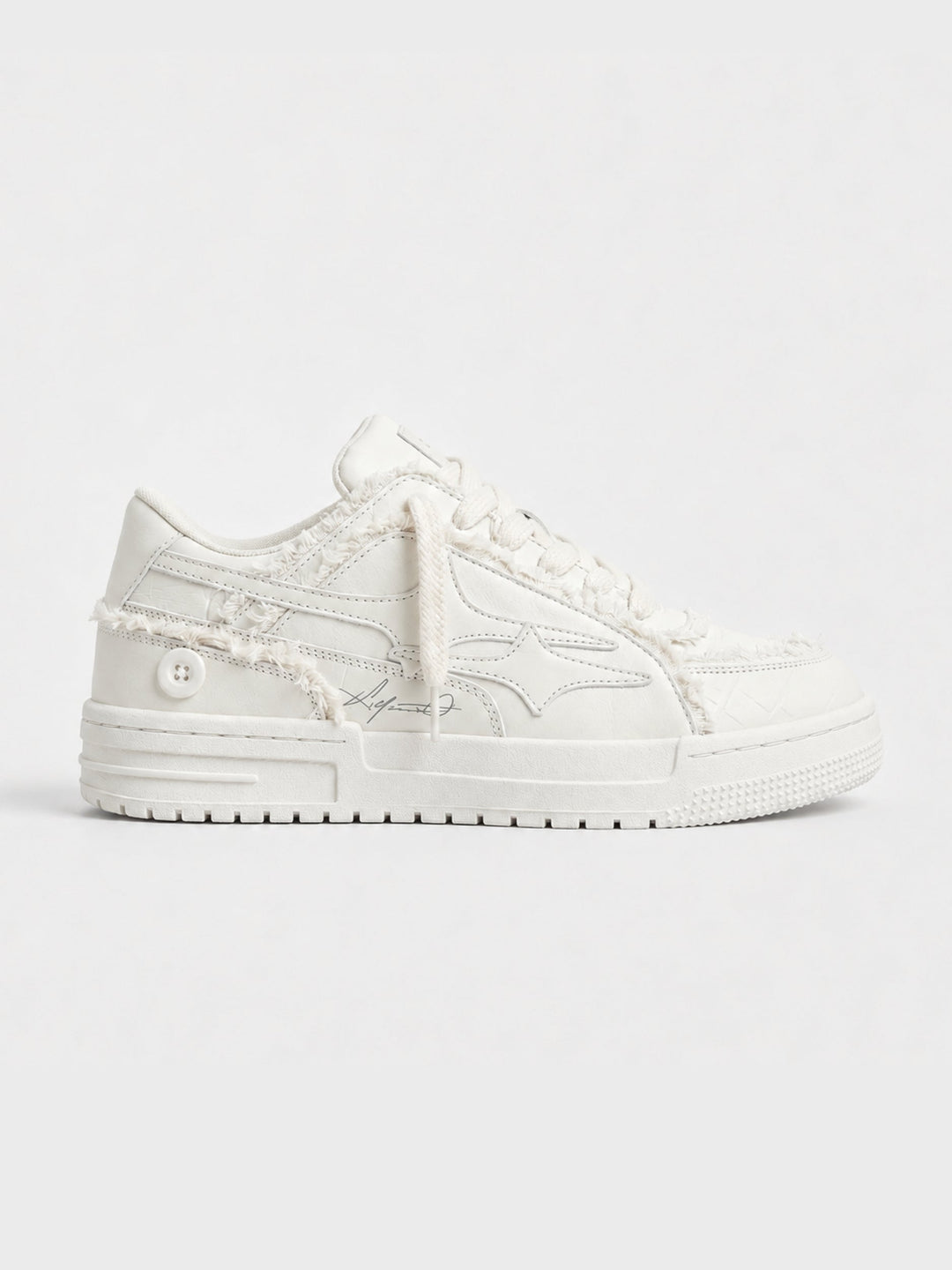 NEWGRMNTS Broken Denim Sneakers
