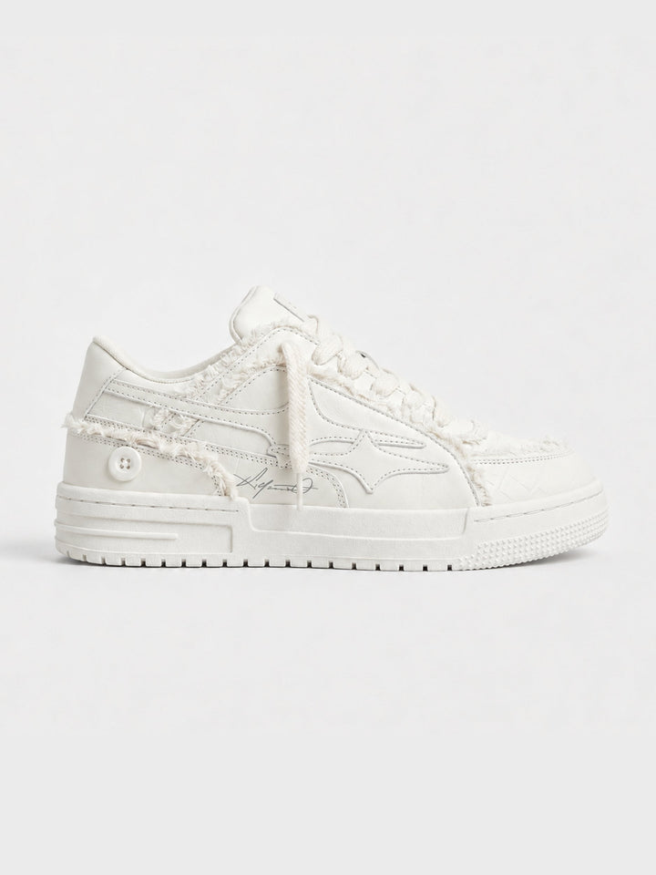 NEWGRMNTS Broken Denim Sneakers