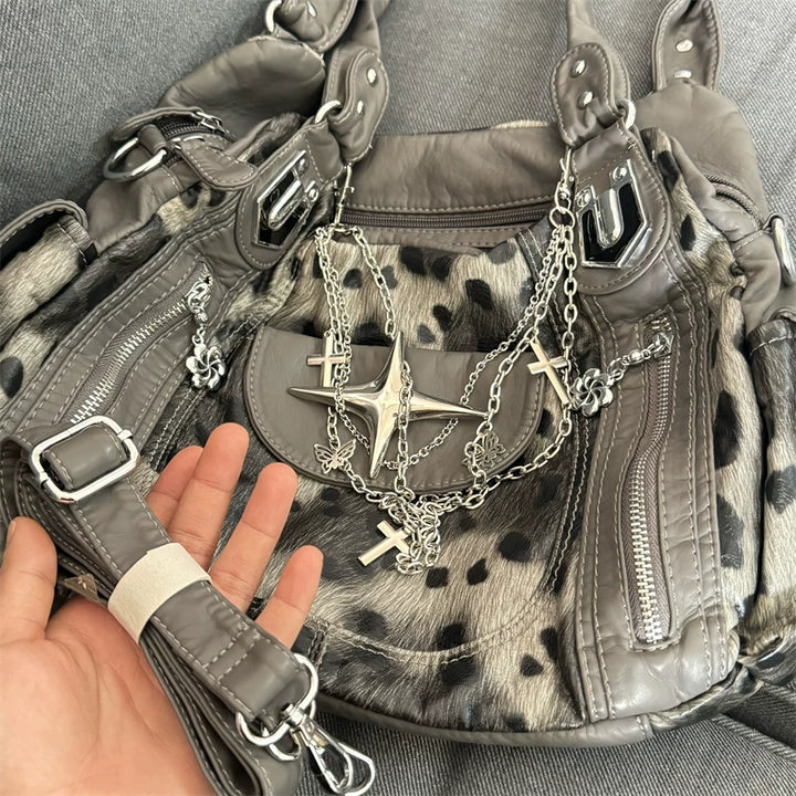 Spotted Y2K Shoulder Bag