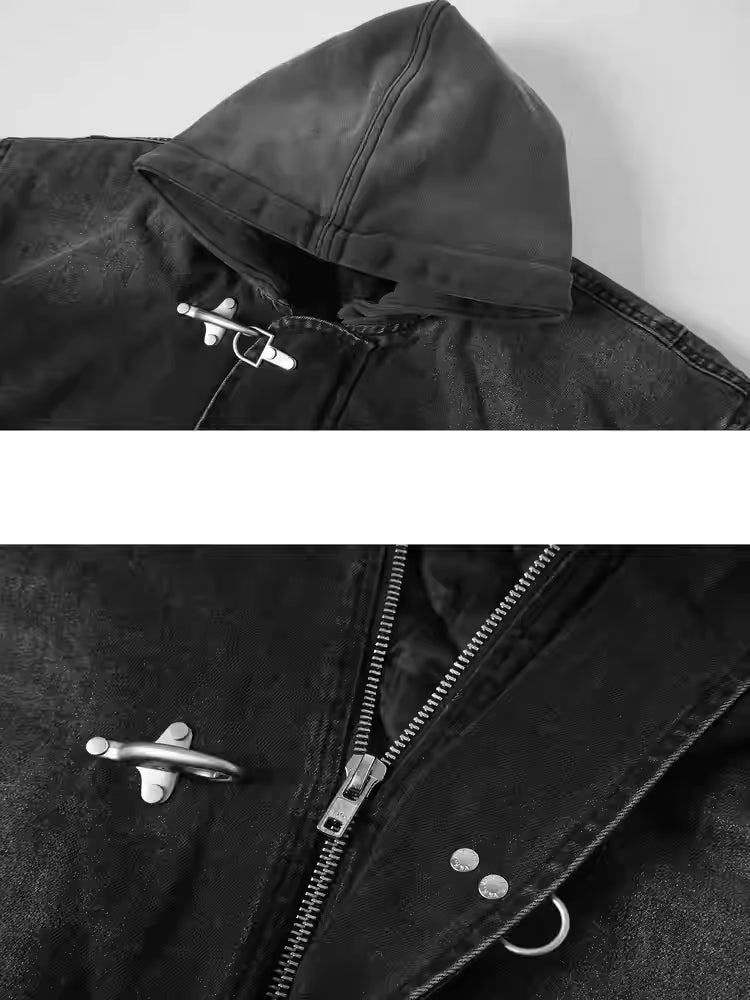 Washed Clasp Jacket Heavy-Fit