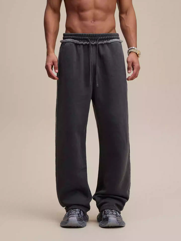 'Rigged' Heavyweight Baggy Pants - Light Grey