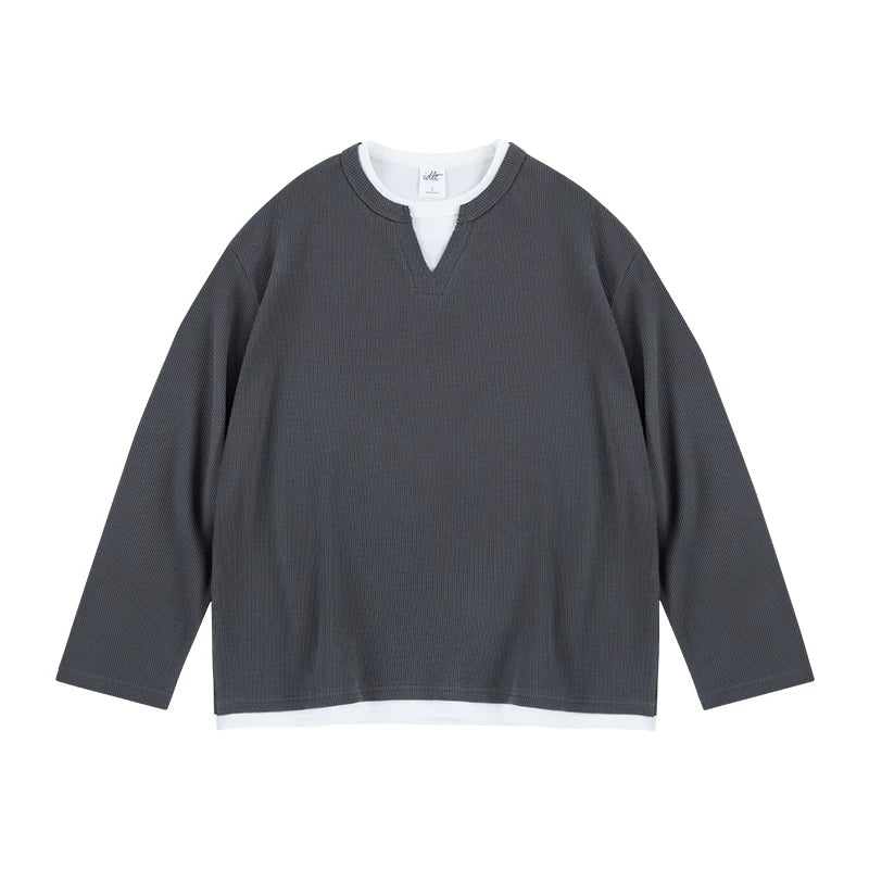 Layered Waffle Henley