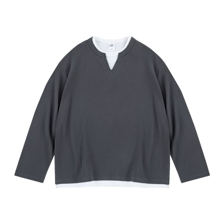 Layered Waffle Henley