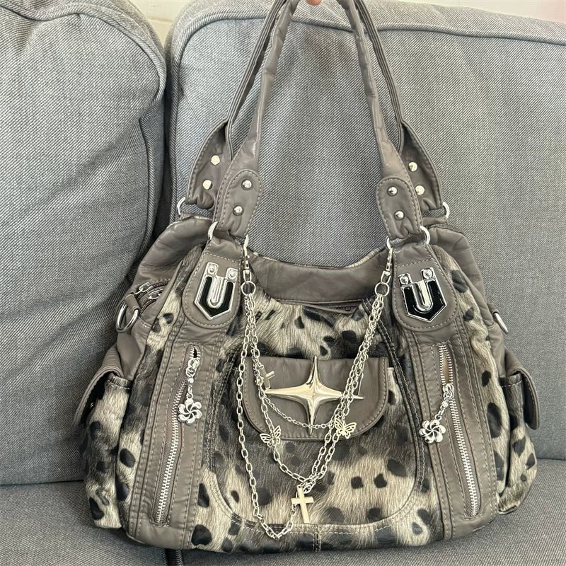 Spotted Y2K Shoulder Bag
