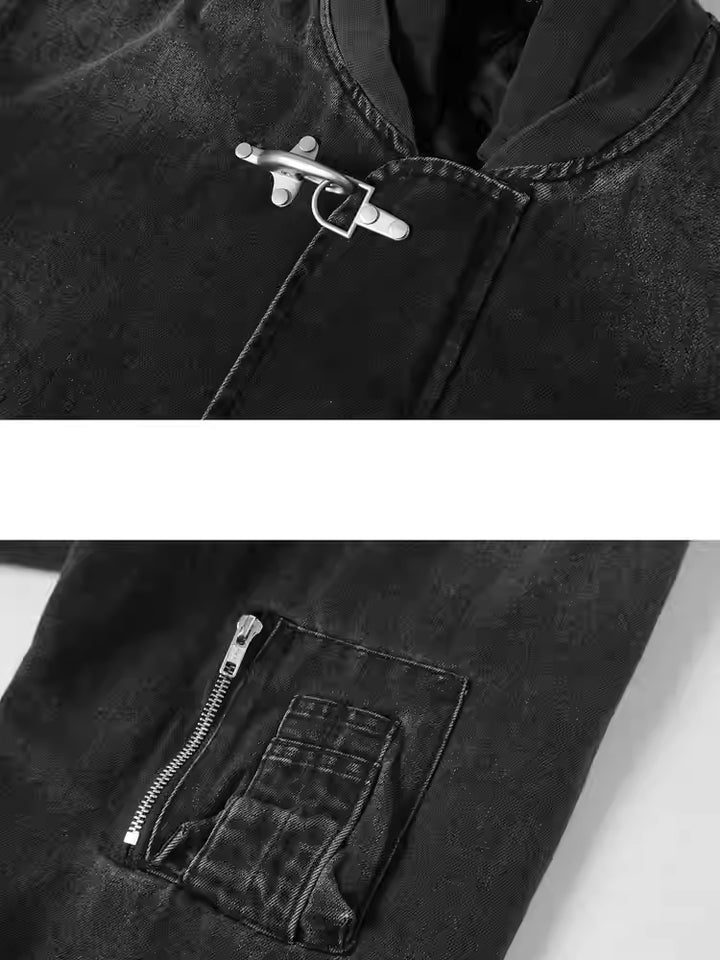 Washed Clasp Jacket Heavy-Fit