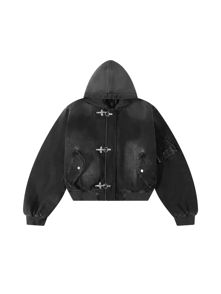 Washed Clasp Jacket Heavy-Fit