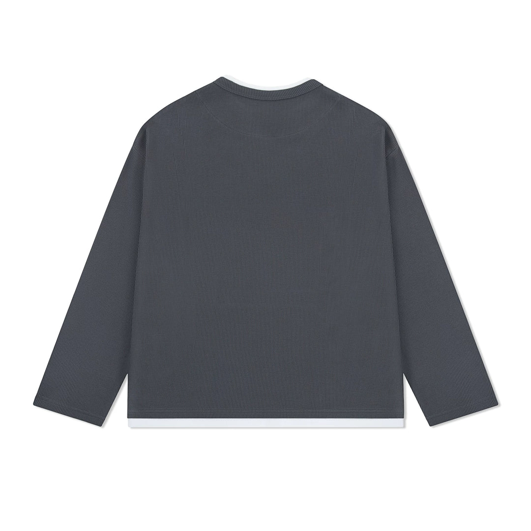 Layered Waffle Henley