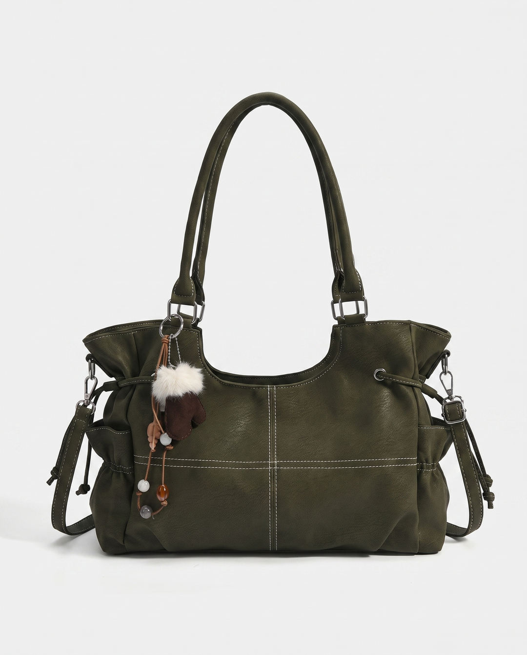 Vintage Grid Shoulder Bag
