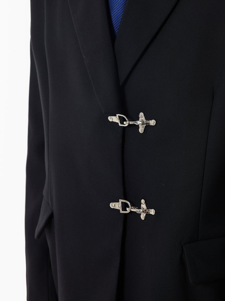 Oversized Fireman Buckle Blazer