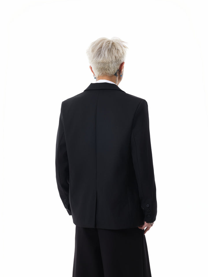 Oversized Fireman Buckle Blazer
