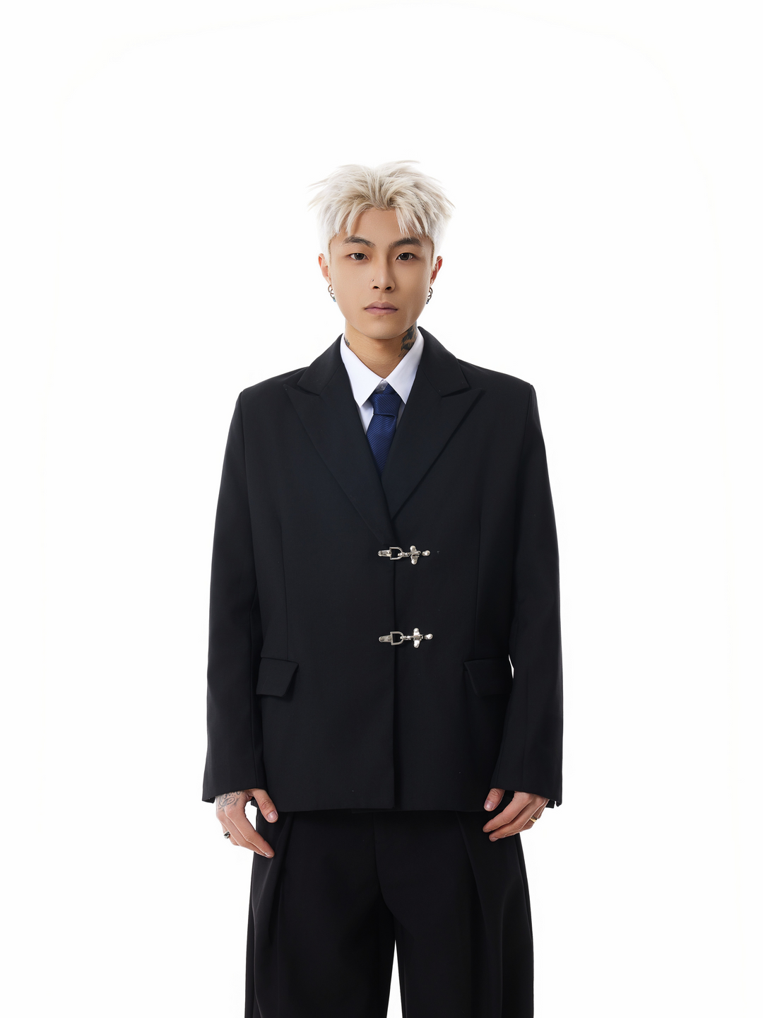 Oversized Fireman Buckle Blazer